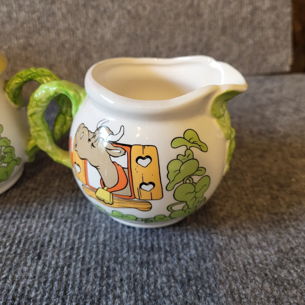 Vintage Disney Orleans Mickey Mouse Sugar and Creamer Set